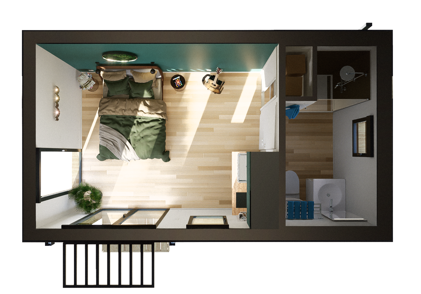 Aménagement de Kubik de type Chambre