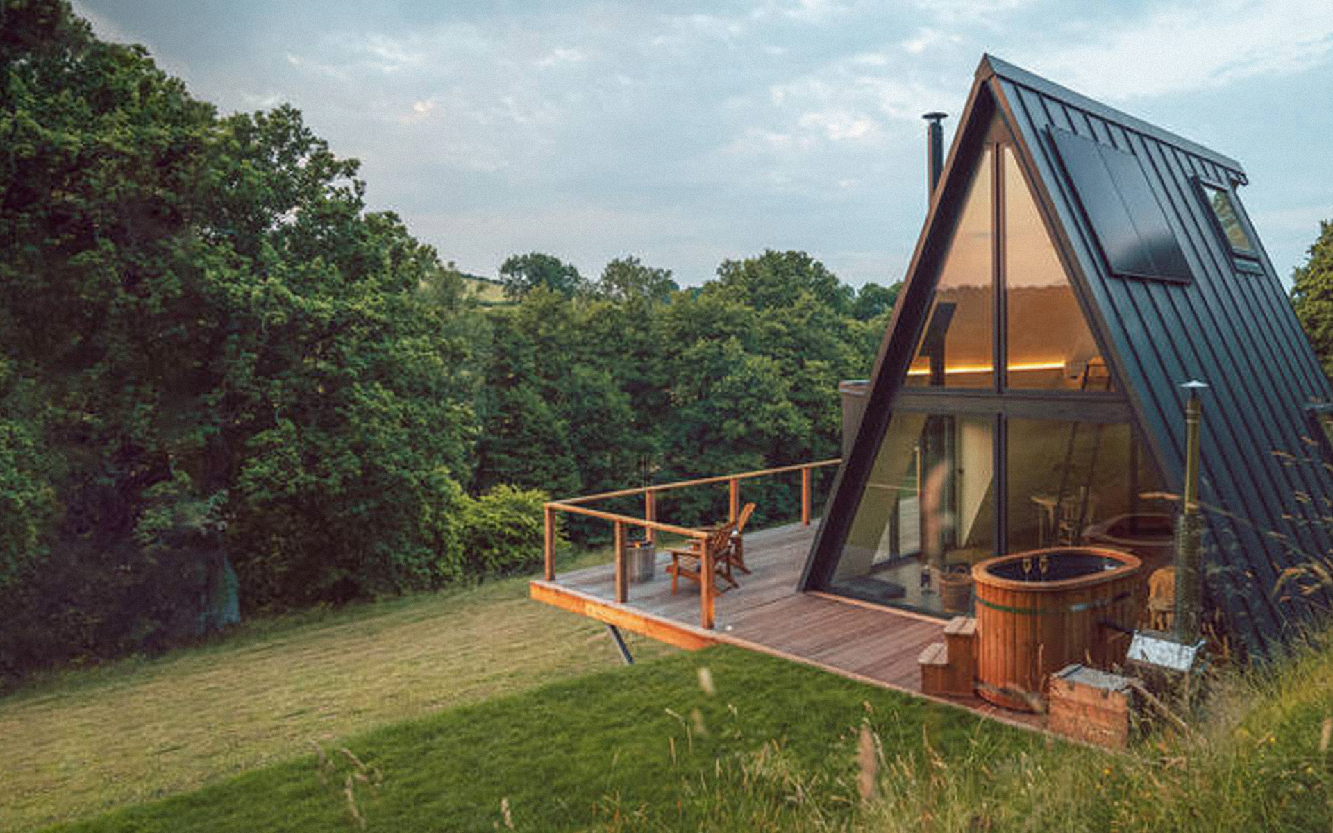 Tipi sur terrasse pilotis